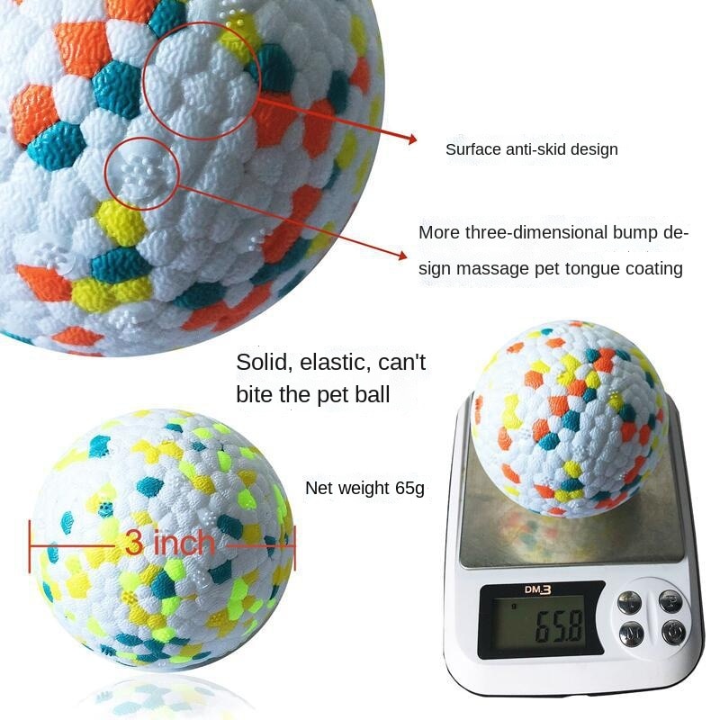 Pet Dog Toy: Light Chew Rubber Ball