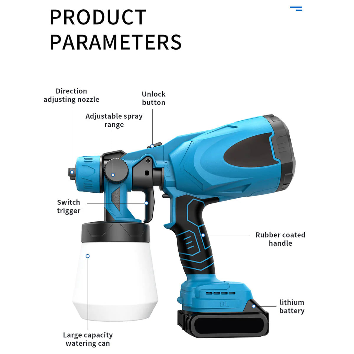 SprayMaster Pro™ Cordless Sprayer