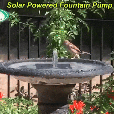 Solar Serenity Garden Fountain