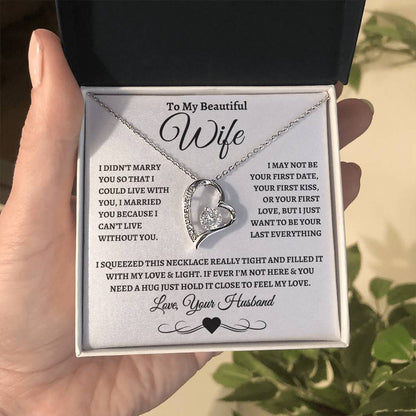 To My Beautiful Wife | Forever Love Necklace