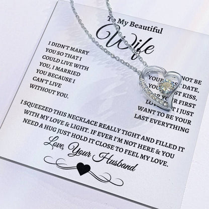 To My Beautiful Wife | Forever Love Necklace