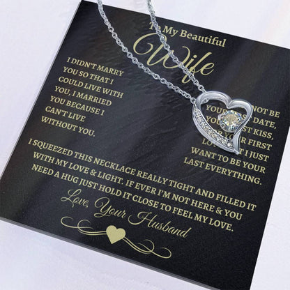 To My Beautiful Wife | Forever Love Necklace