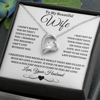 To My Beautiful Wife | Forever Love Necklace