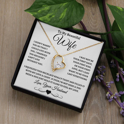 To My Beautiful Wife | Forever Love Necklace