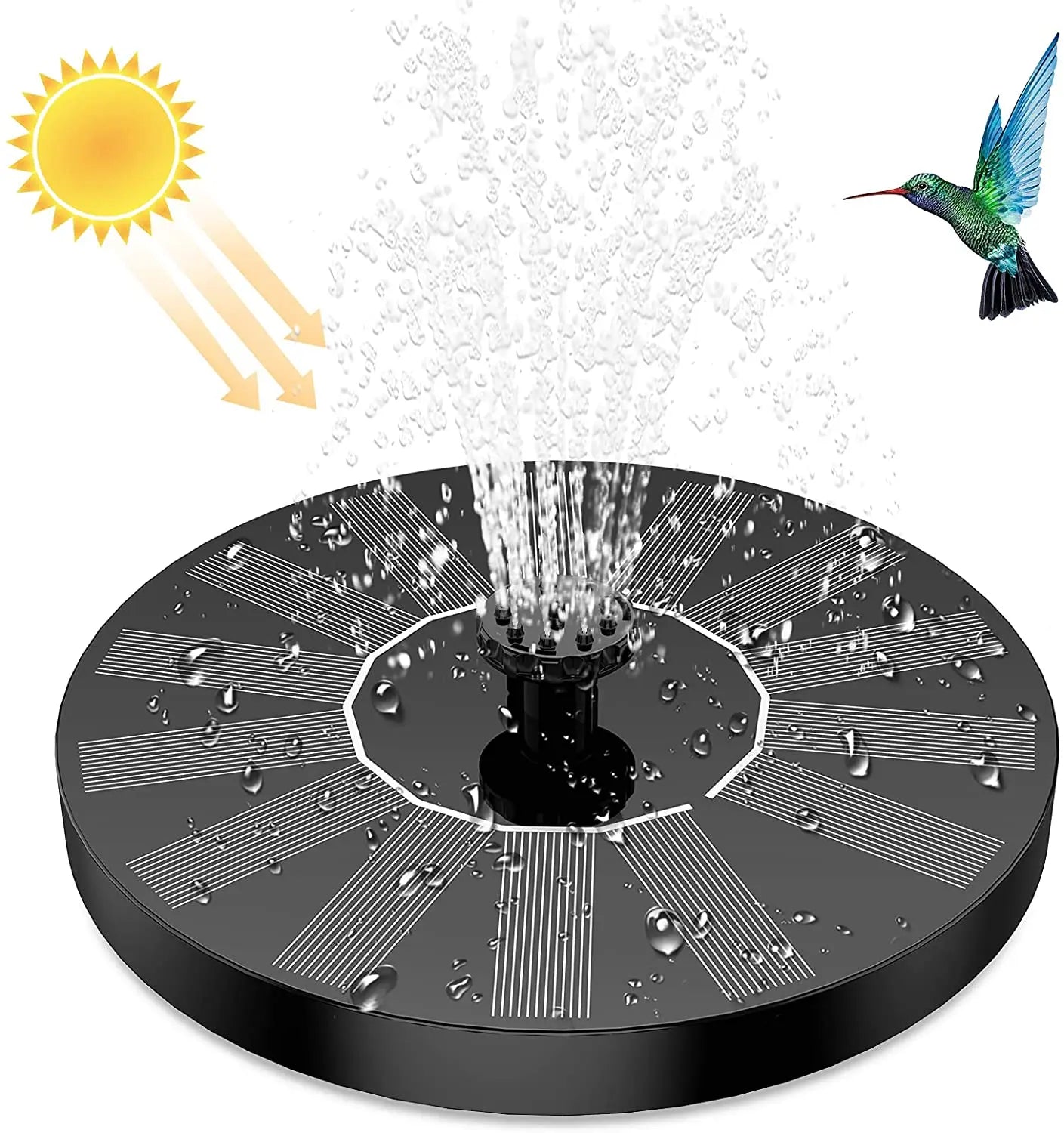 Solar Serenity Garden Fountain