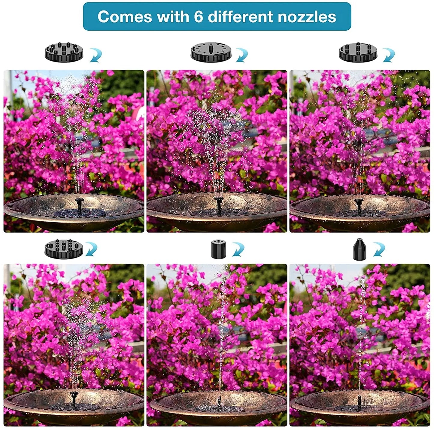 Solar Serenity Garden Fountain